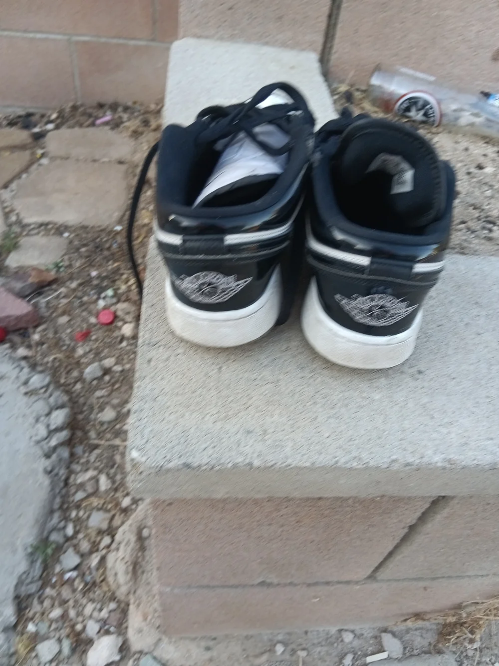 Jordan Low-Top Sneakers in Black and White